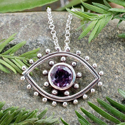 Amethyst Eye Pendant