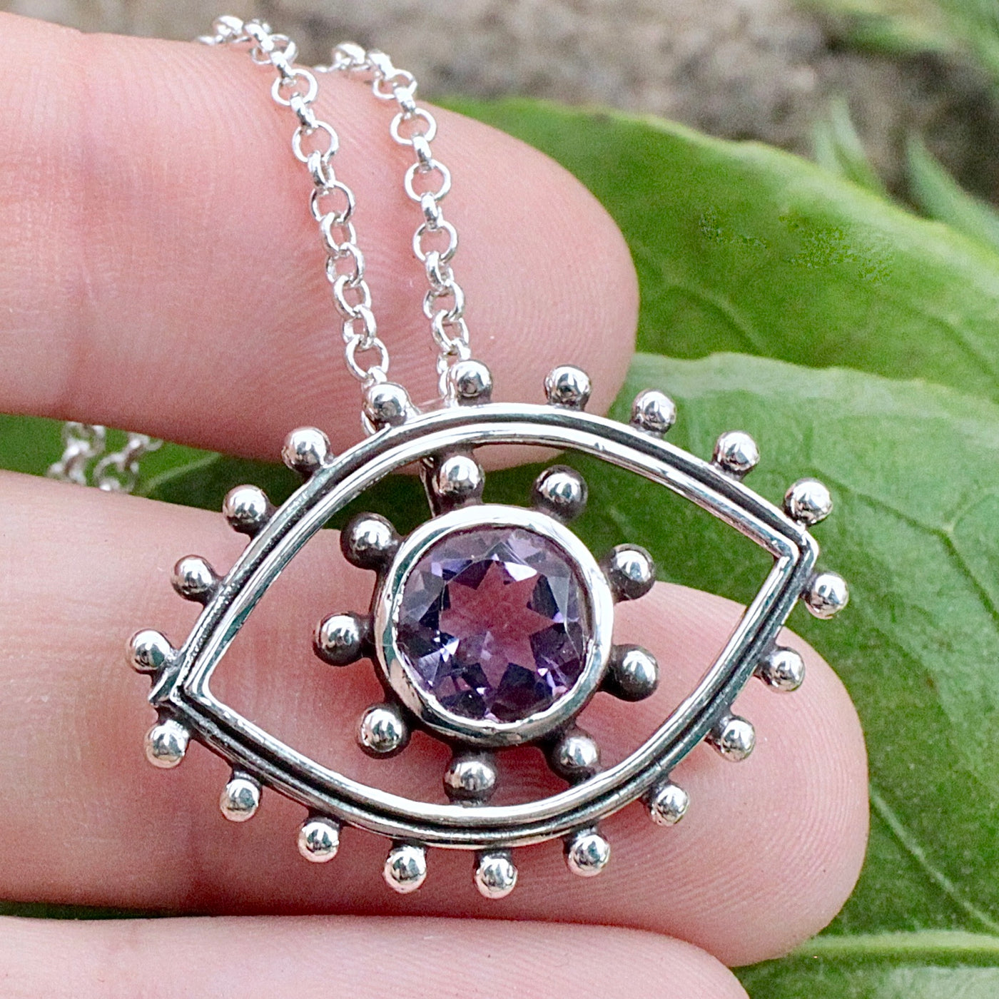 Amethyst Eye Pendant