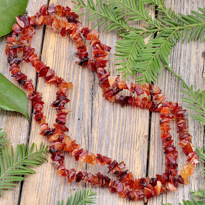 Carnelian Chip Necklace