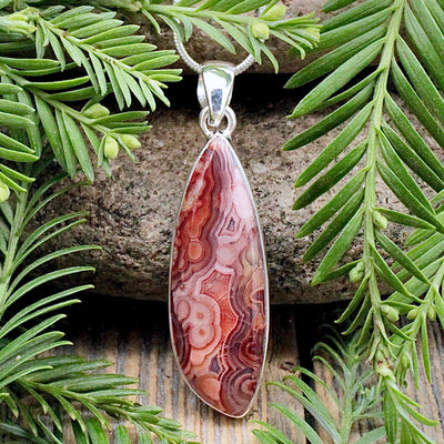 Laguna Lace Agate Pendant