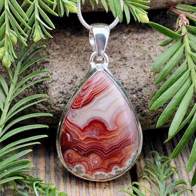 Laguna Lace Agate Pendant