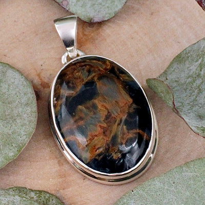 Pietersite Pendant - Sterling Silver