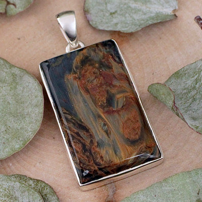 Pietersite Pendant - Sterling Silver