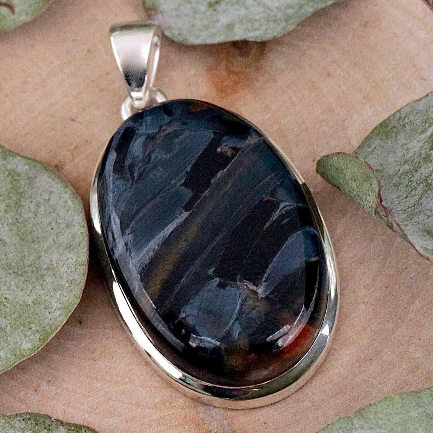 Pietersite Pendant - Sterling Silver