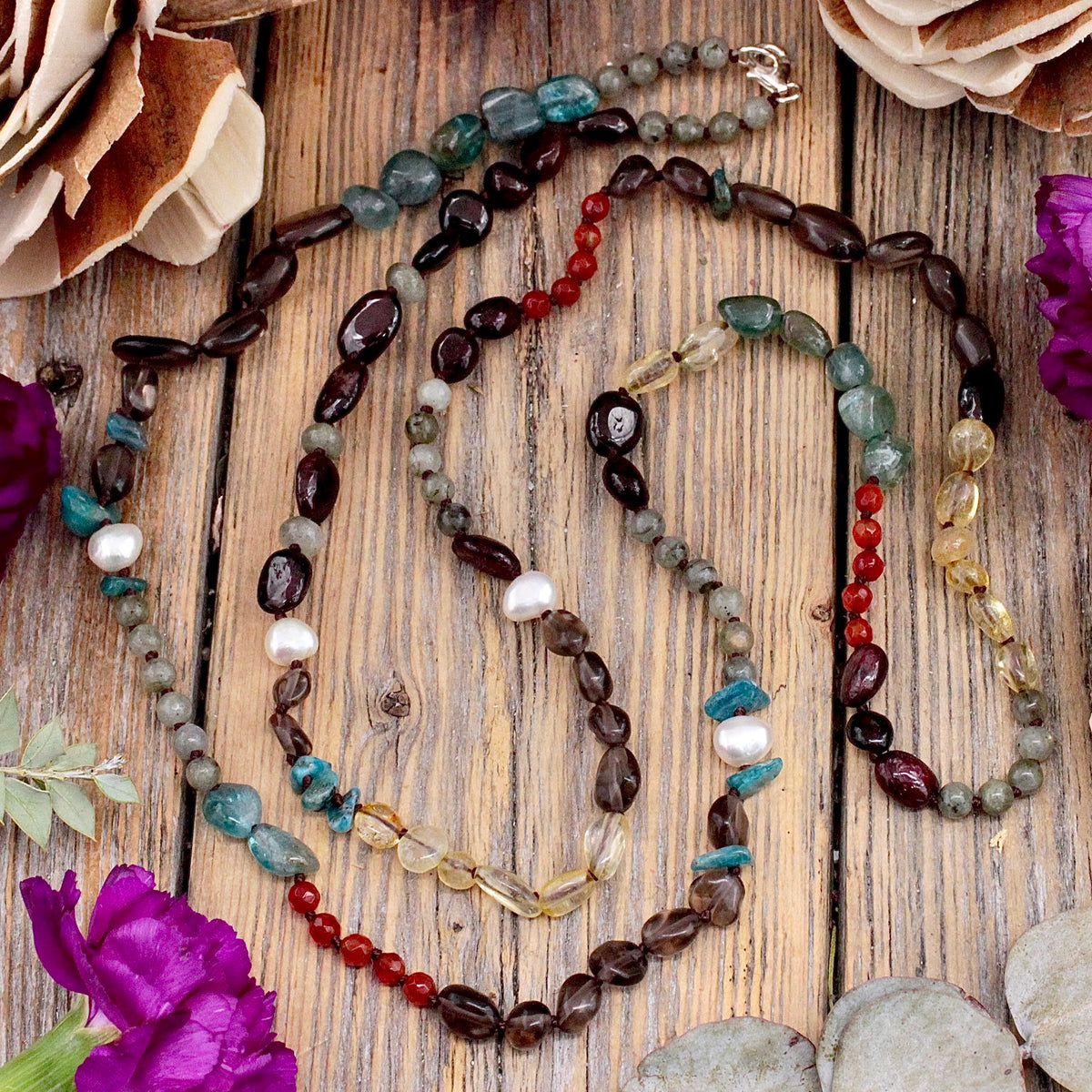 Autumn Splendor Mixed Stone necklace