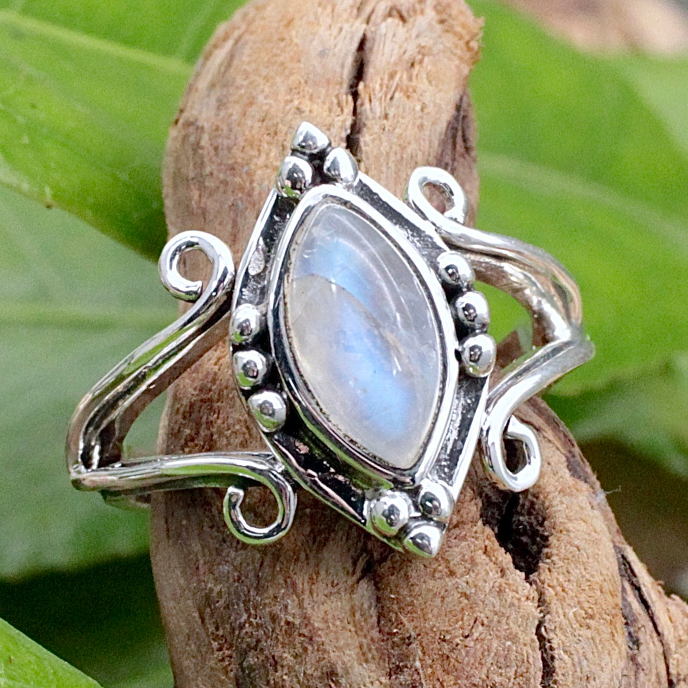 Moonstone Marquise Cut Ring