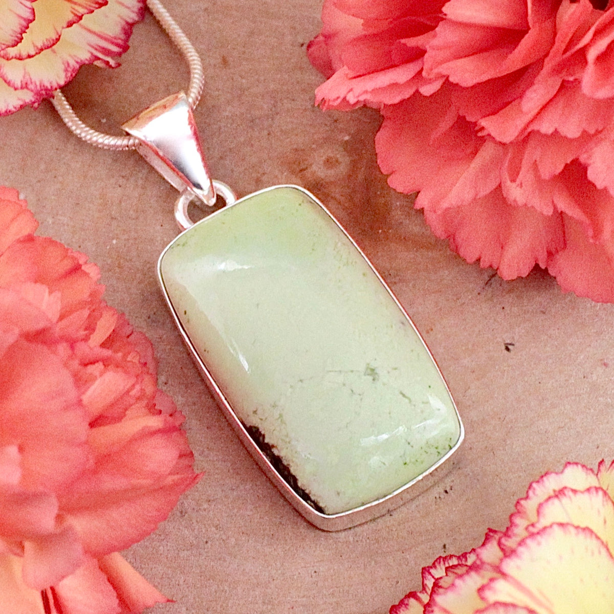 Lemon Chrysoprase Pendant