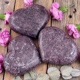 Lepidolite Heart