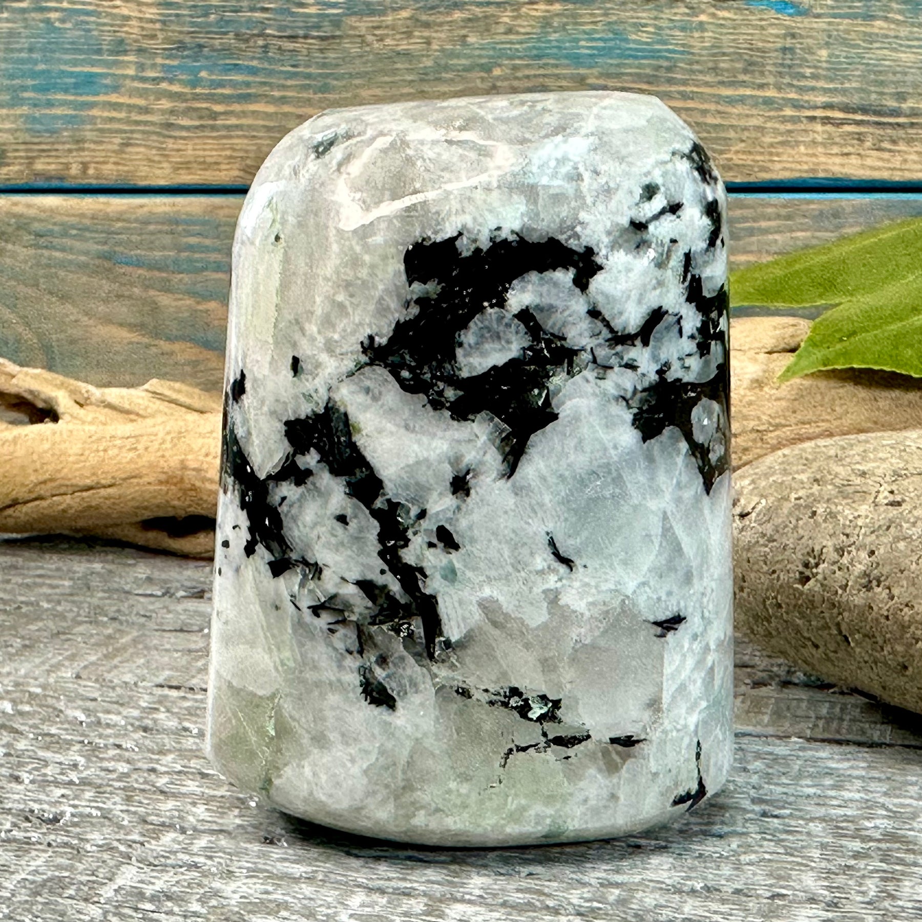 Moonstone & Tourmaline stone