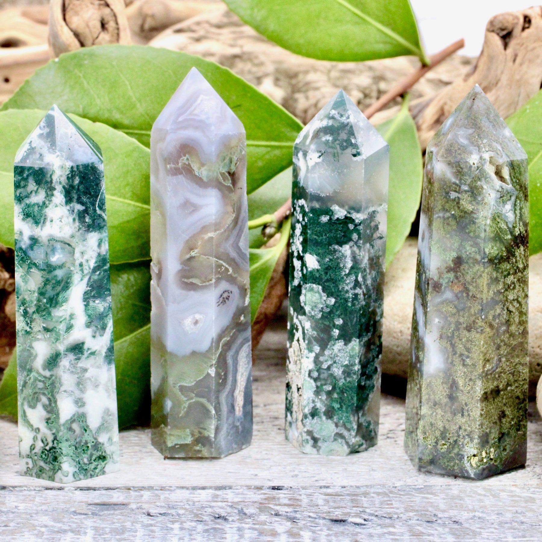 Moss Agate towers