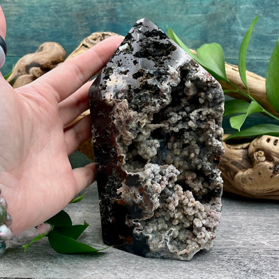 Druzy Agate Tower hand