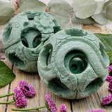 Green Soapstone Puzzle Ball