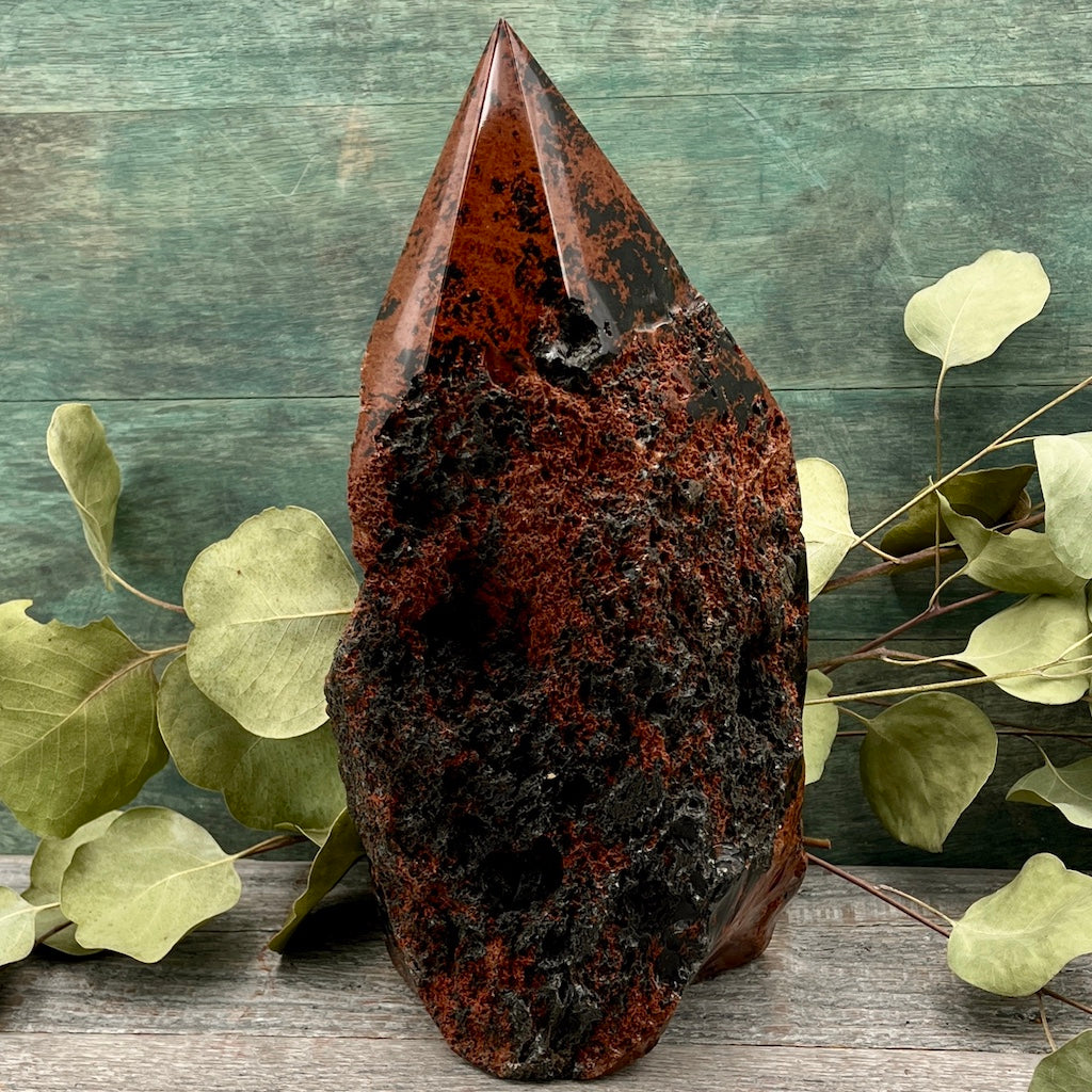 Large Mahogany Obsidian Power Point back