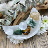 Abundance & Good Fortune Crystal Moon Bowl Set