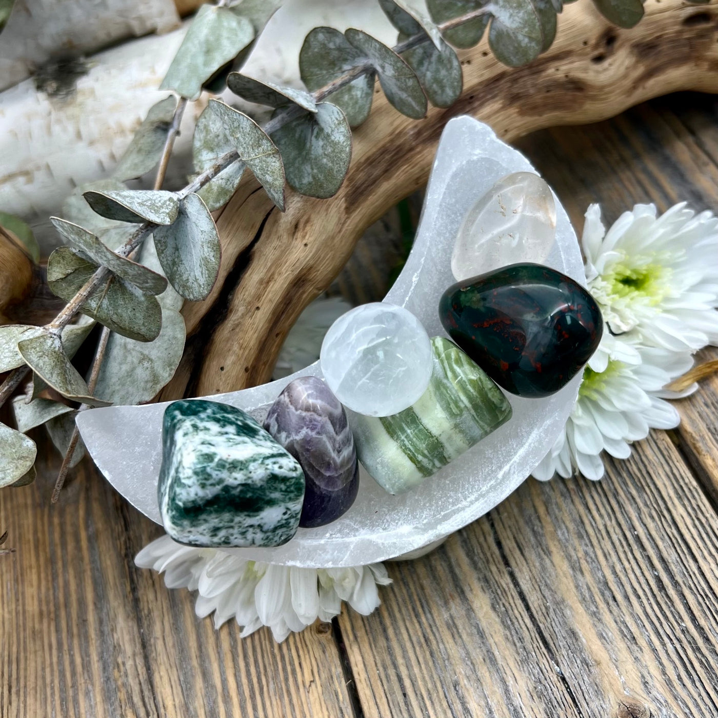 Health & Well-being Crystal Moon Bowl Set