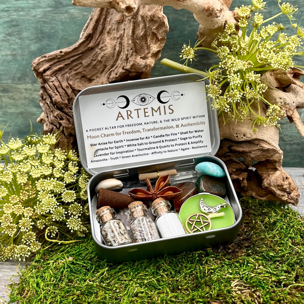 Artemis Goddess Pocket Altar Tin