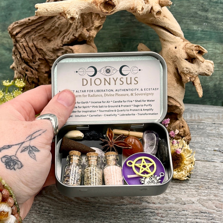 Dionysus Pocket Altar Tin – RockMama.com