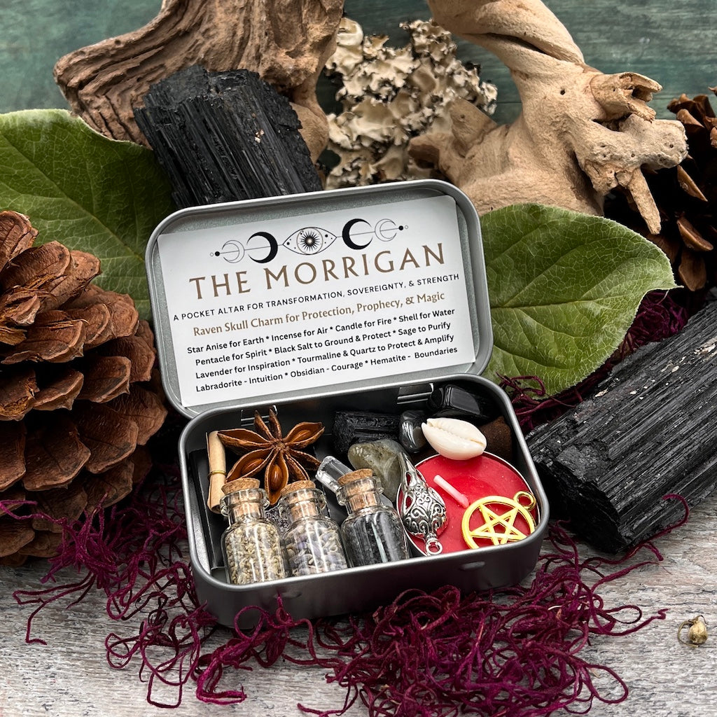 The Morrigan Pocket Altar Tin