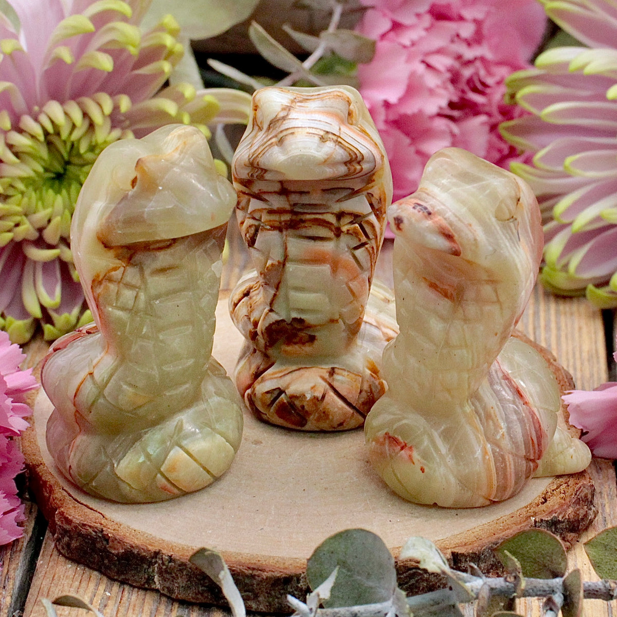 Green Banded Calcite Cobra