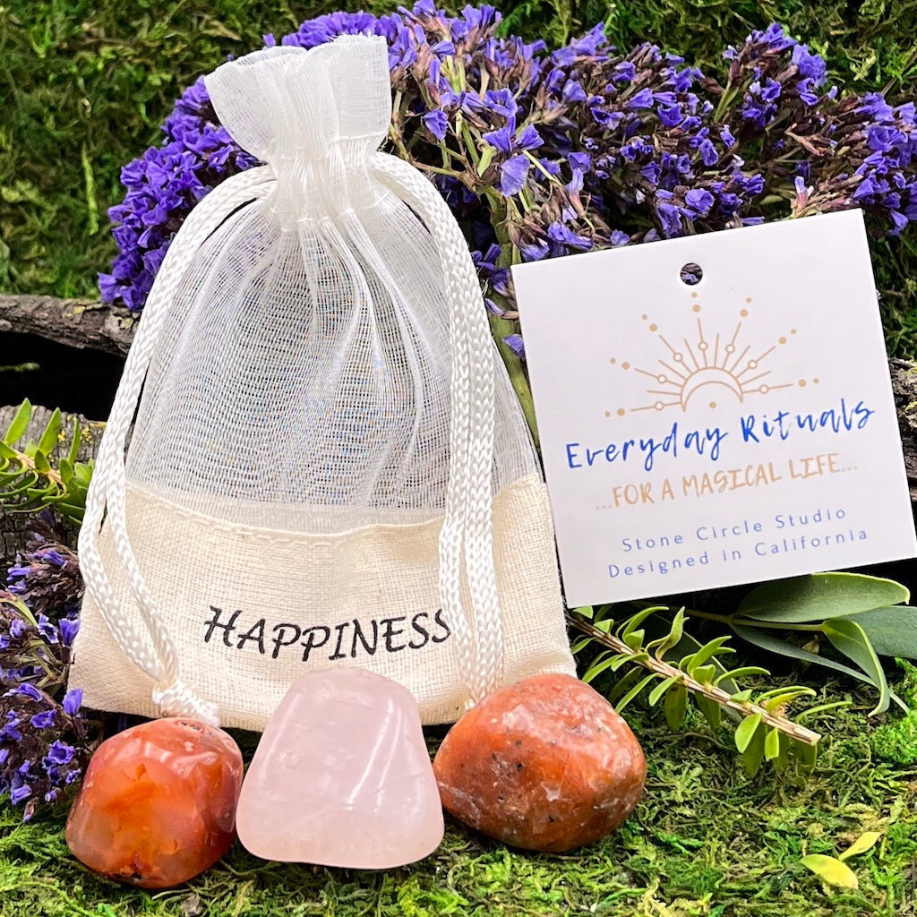 Happiness - Pocket Rocks - Tumbled Stone Set
