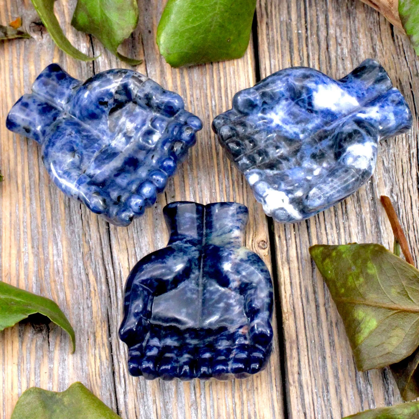 Sodalite Hands Carving