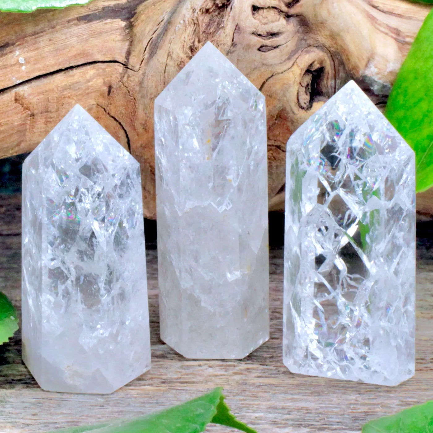 Crackle Quartz Tower