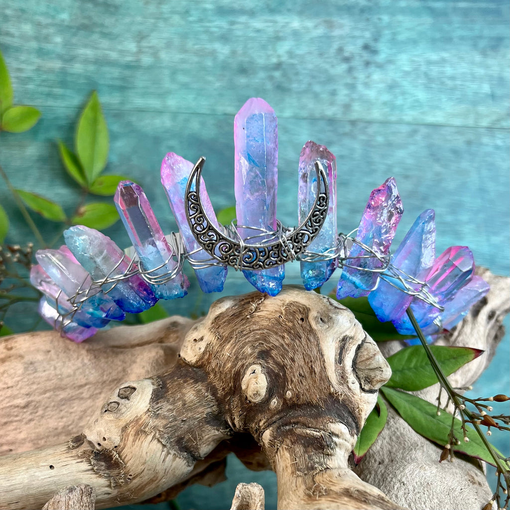 Aura Quartz Crystal offers Crown