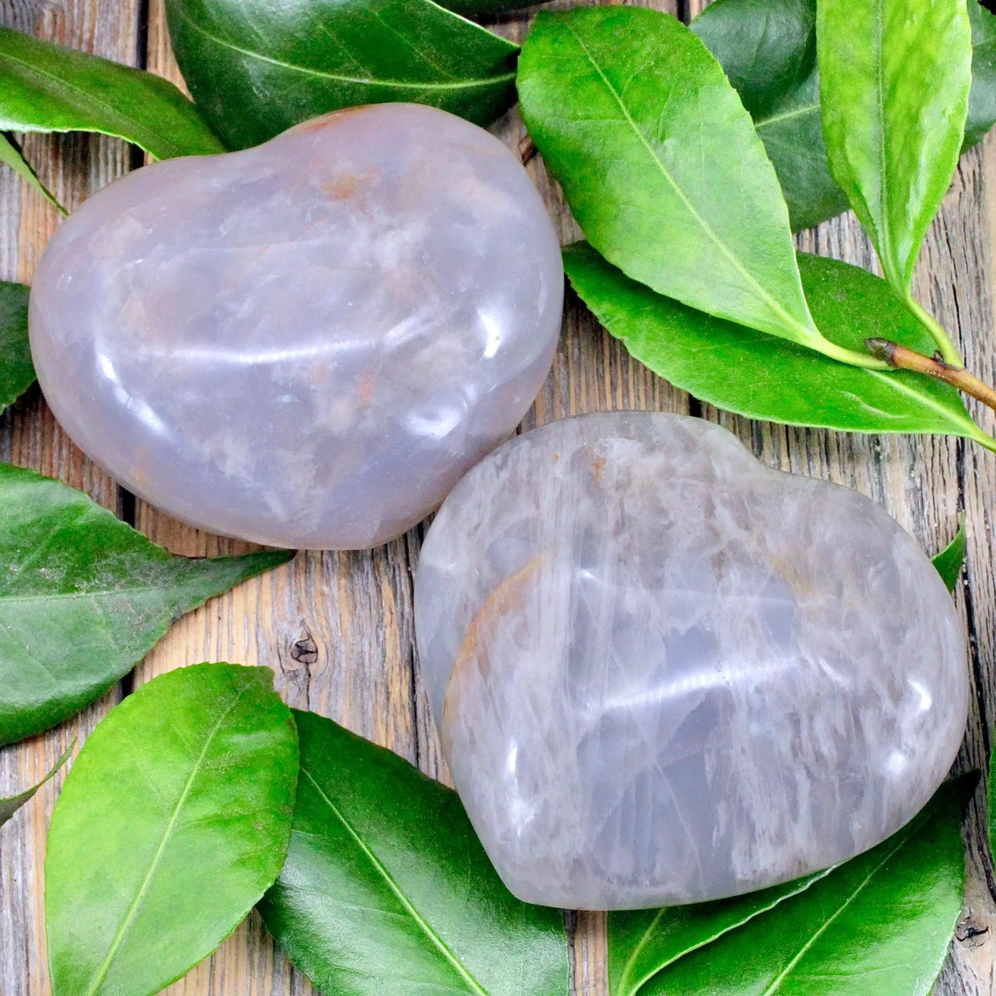 Blue Rose Quartz Heart