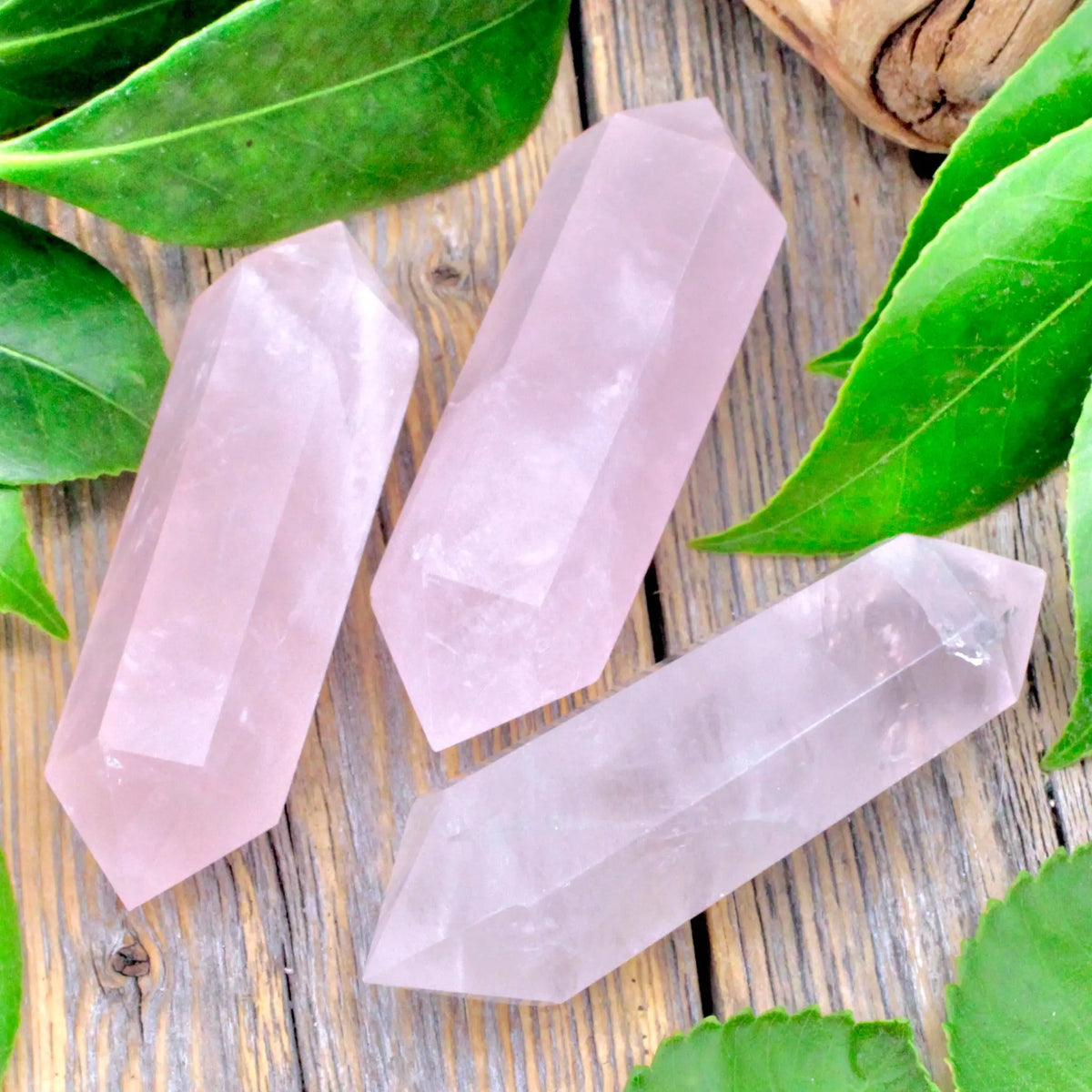 Rose Quartz Double Terminated Wand