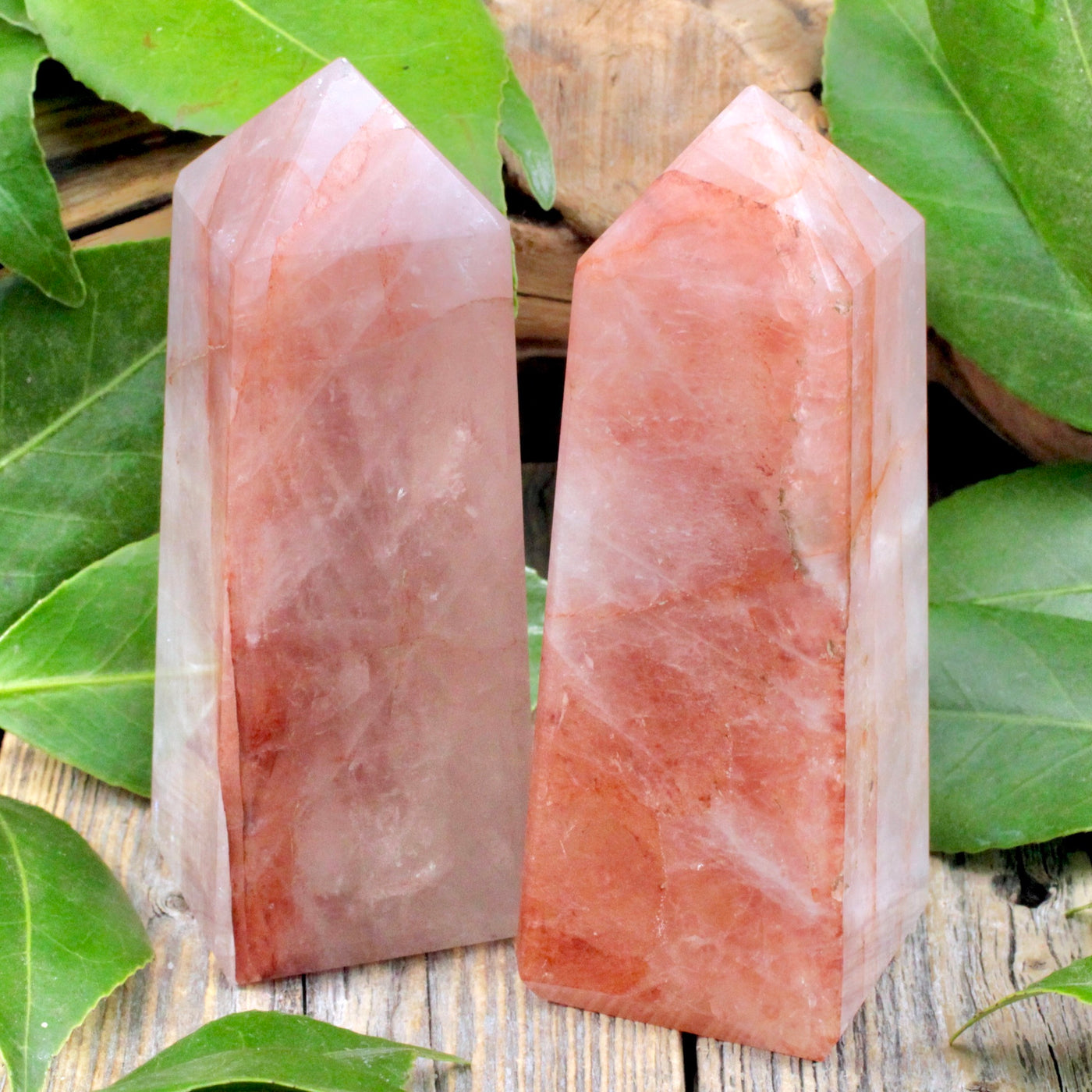 Hematoid Quartz Obelisk - Large