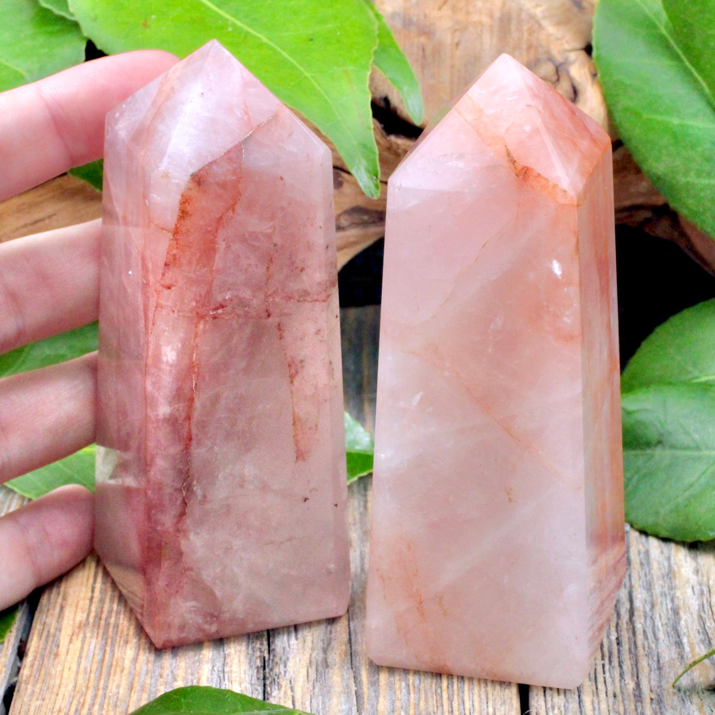 Hematoid Quartz Obelisk - Large