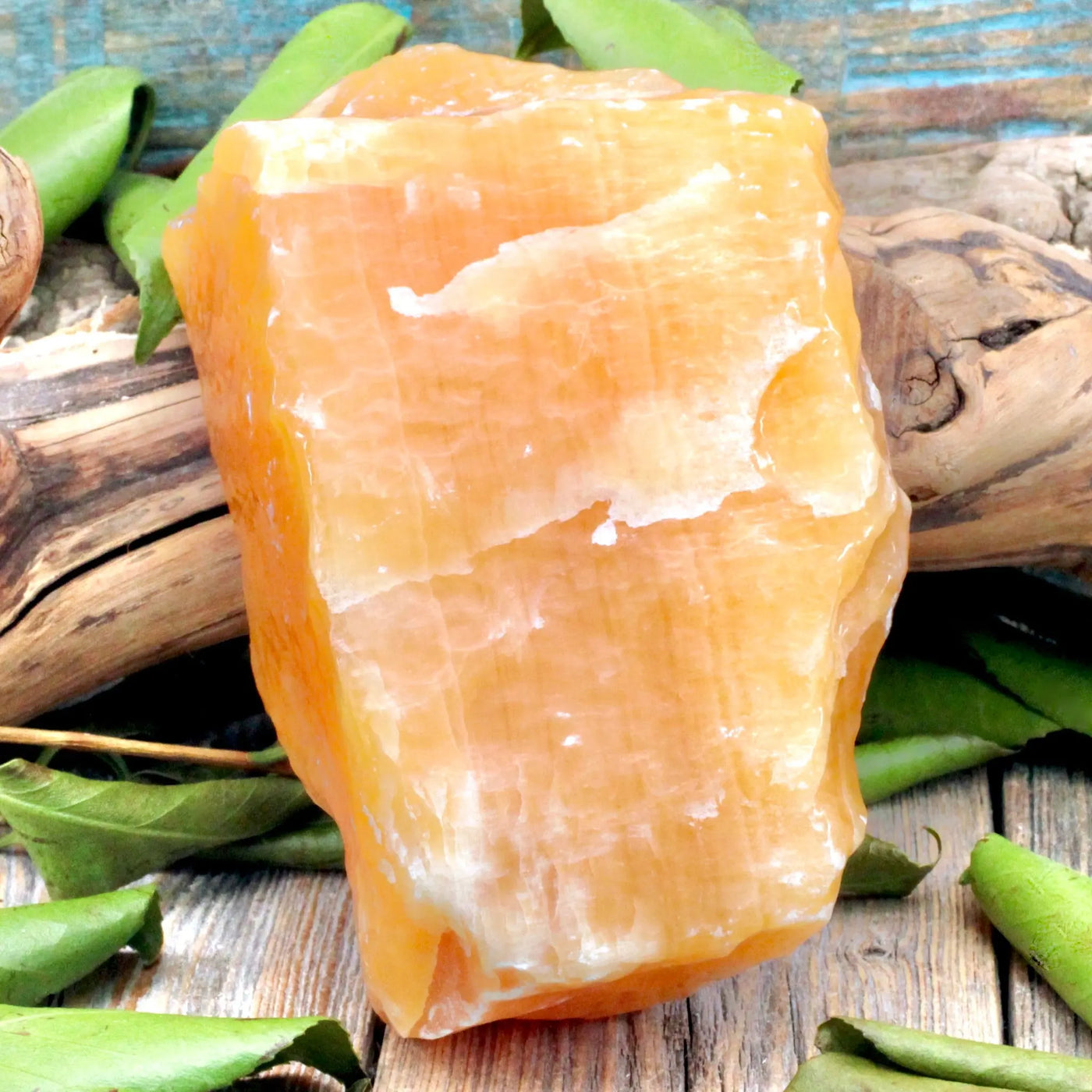 Orange Calcite Rough Chunk
