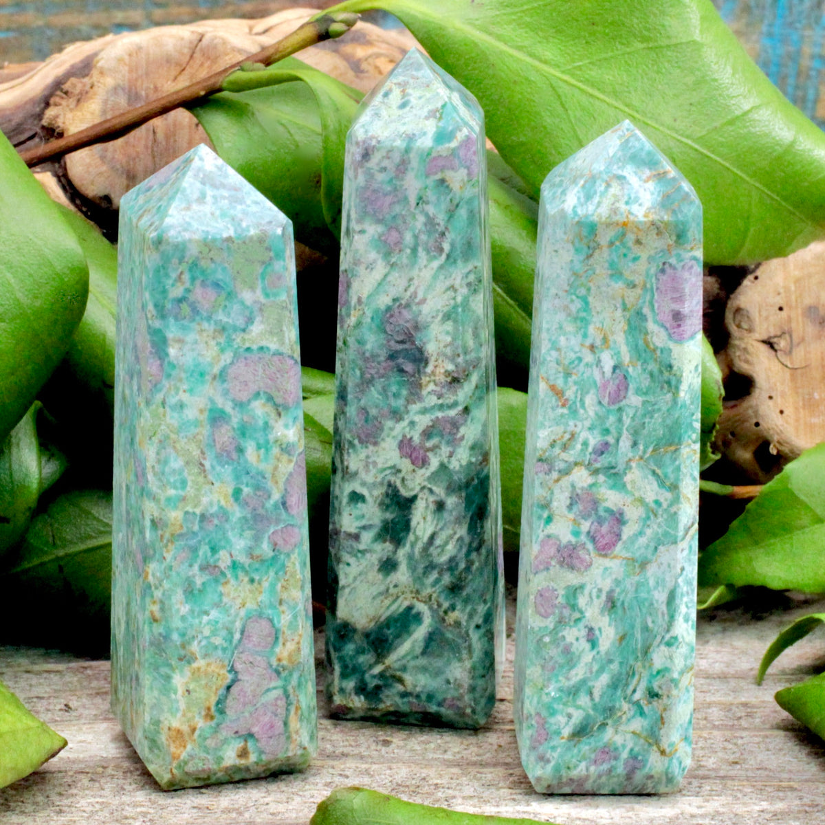 Ruby in Fuchsite Obelisk