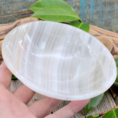 Grey Banded Calcite Bowl