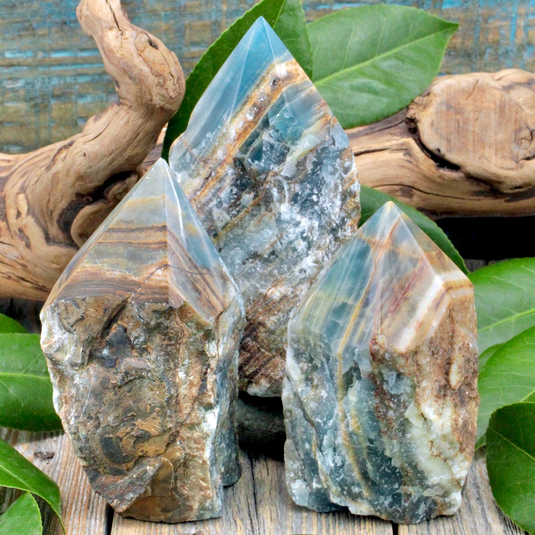 Banded Calcite Rocks Blue Banded Calcite Power Point – RockMama.com