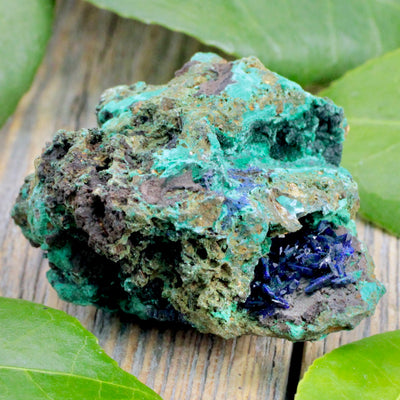 Azurite with Malachite Rough Chunk