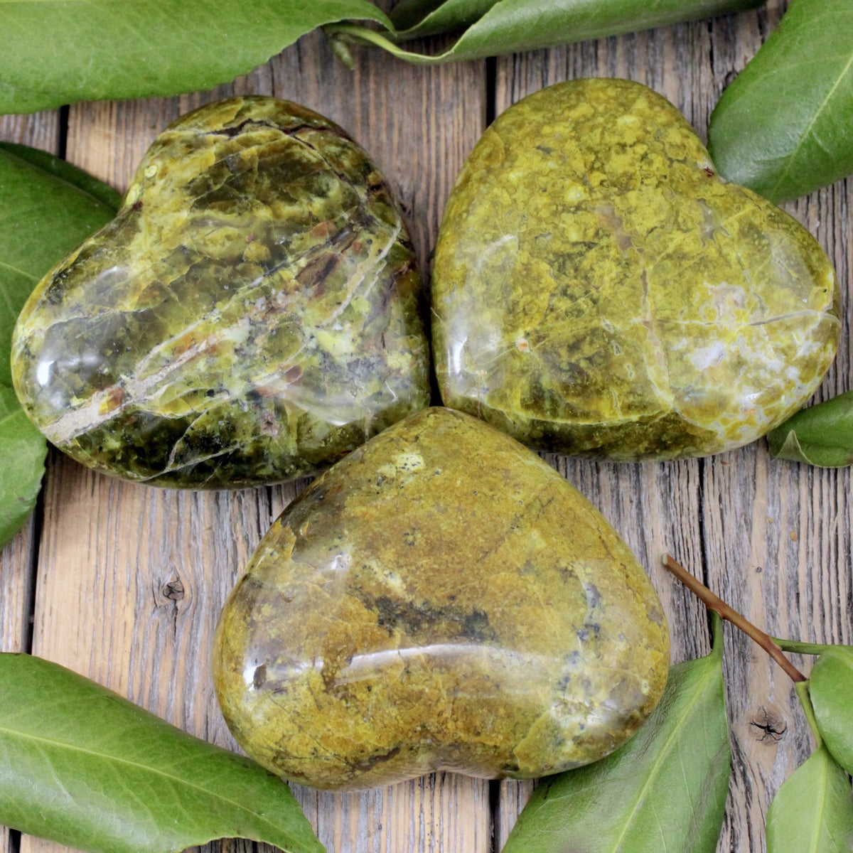 Green Opal Heart