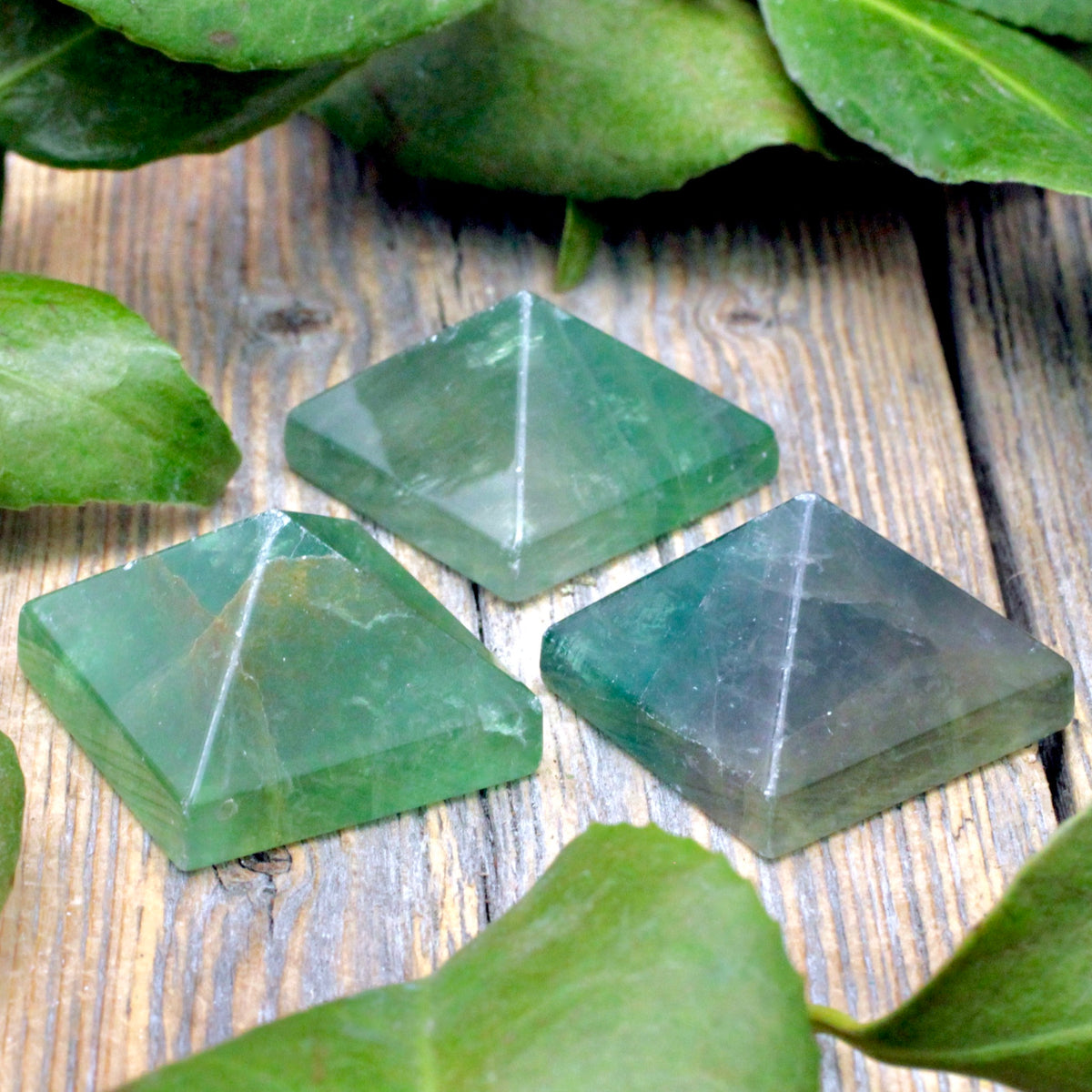 Green Fluorite Pyramid - Mini