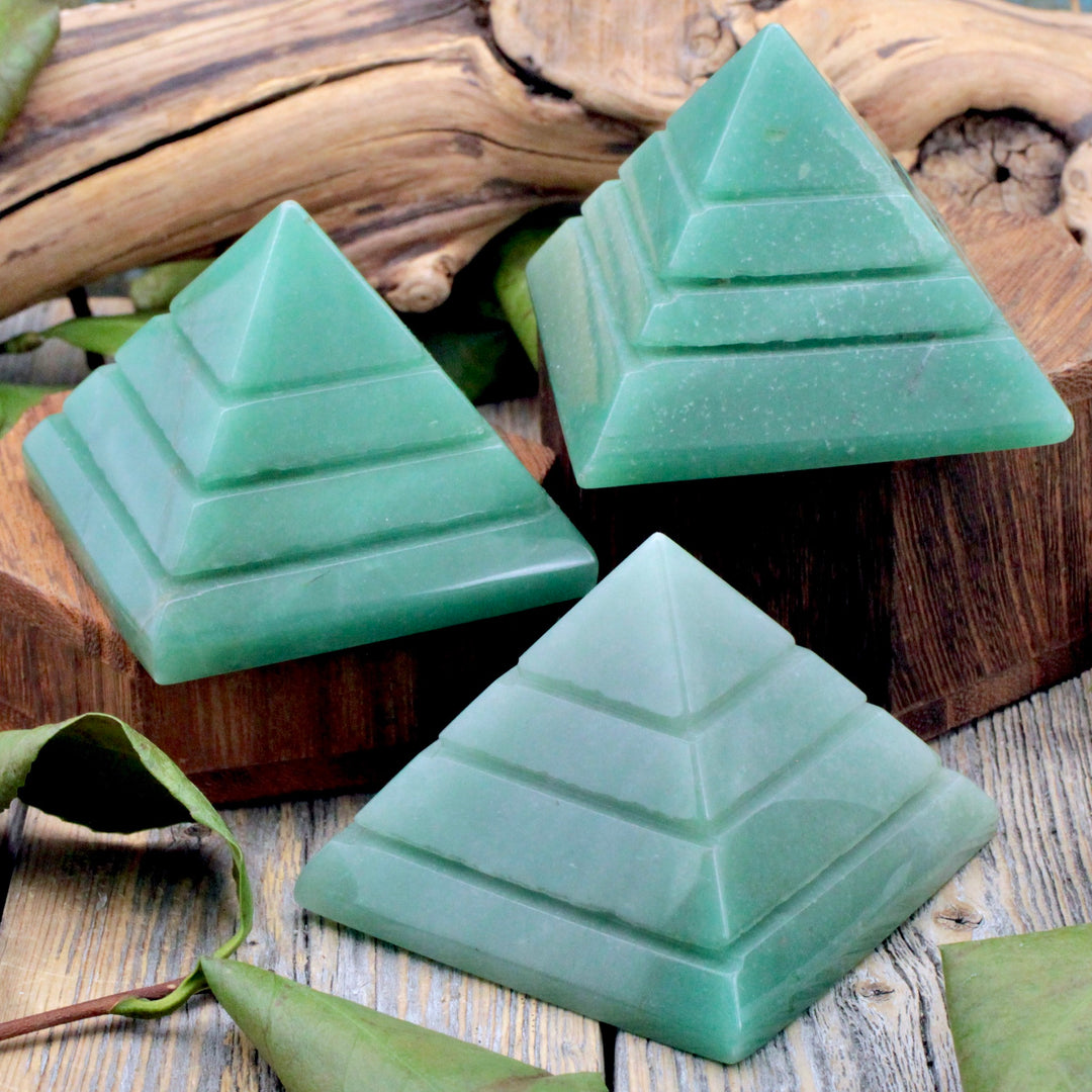 Green Aventurine Pyramids Green Aventurine Pyramids