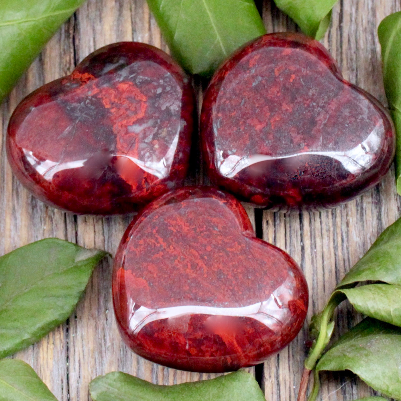 Poppy Jasper Heart -Small