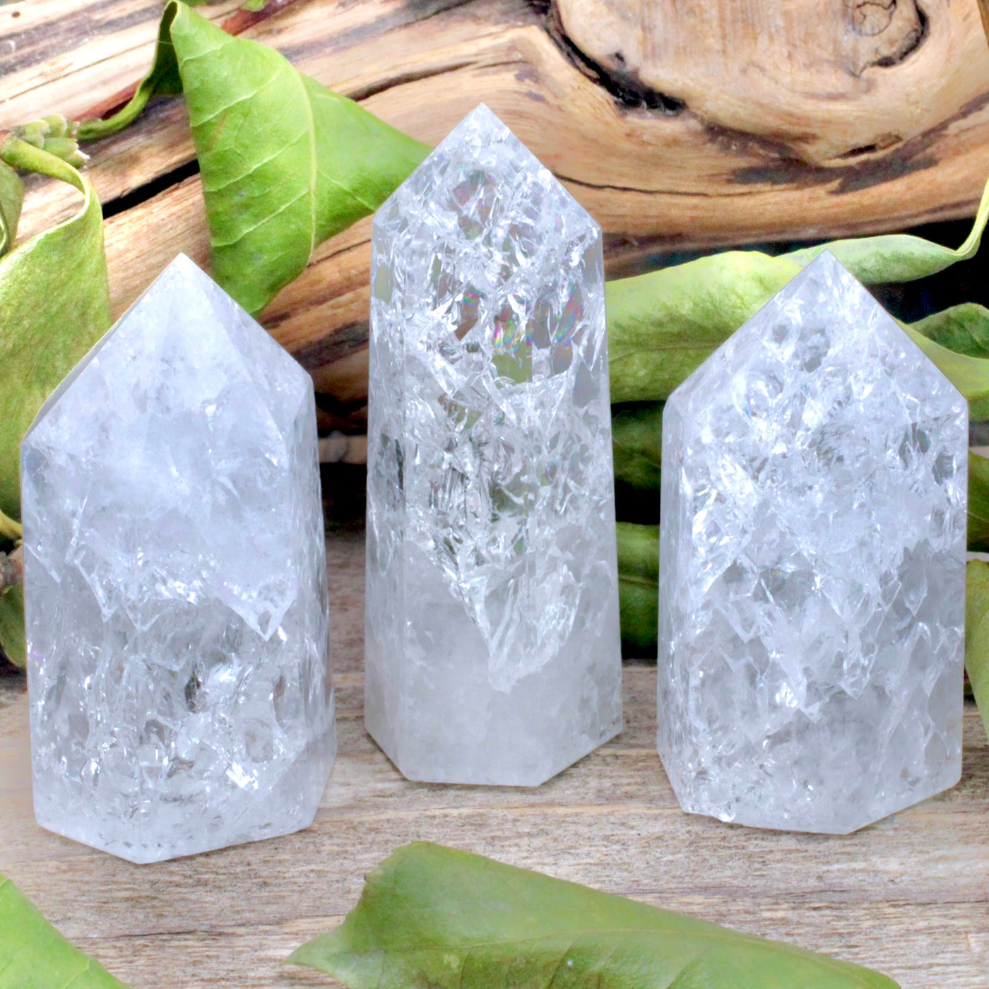 Crackle Quartz Tower