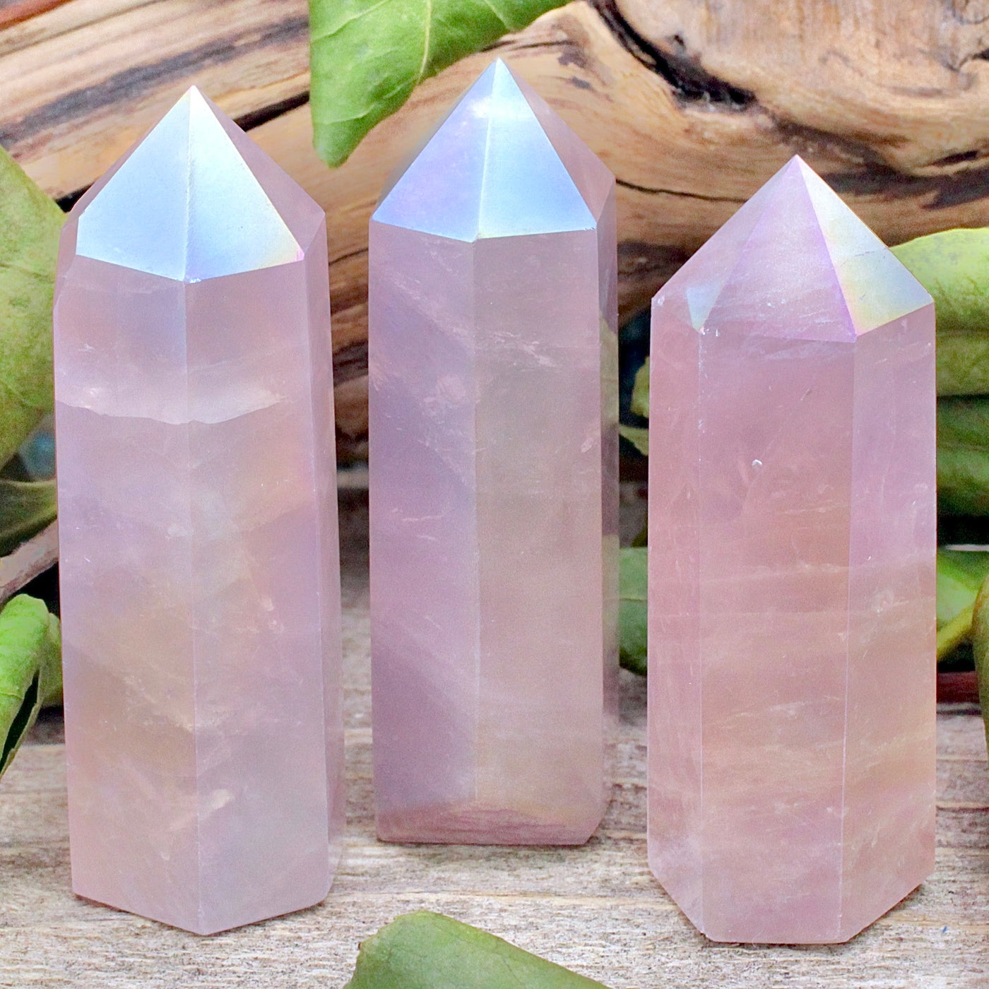 Aura Rose Quartz Tower