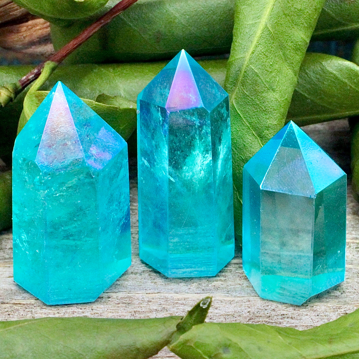 Aqua Aura Quartz Tower