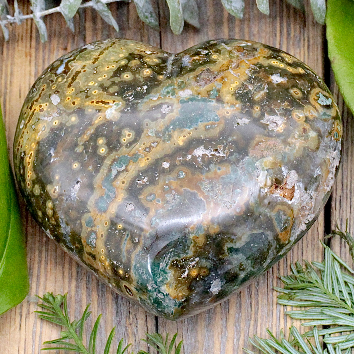 Ocean Jasper Heart