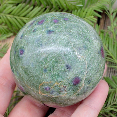 Ruby in Fuchsite Sphere