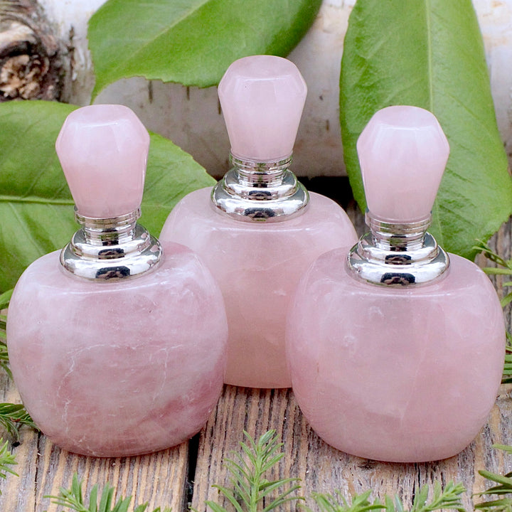 Rose Quartz Perfume Bottle –