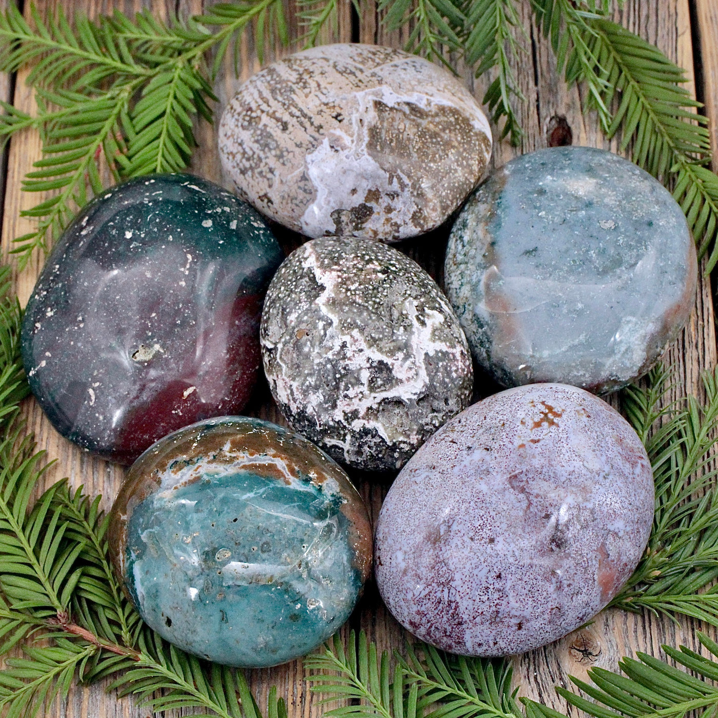 Ocean Jasper Palm Stone