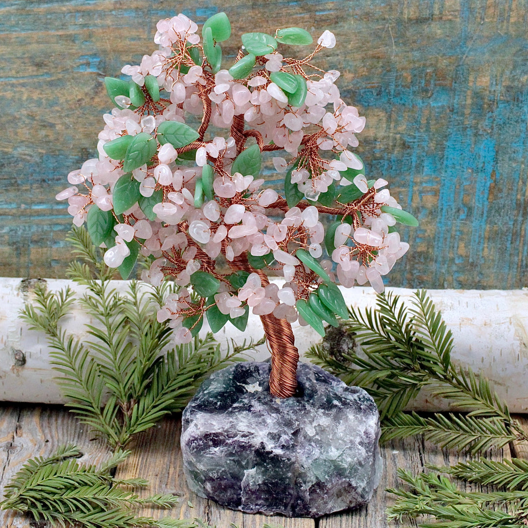 Rose Quartz Crystal Tree | Feng Shui Tree | Crystal Gemstone Tree | Money cheapest Tree | Lucky Tree |