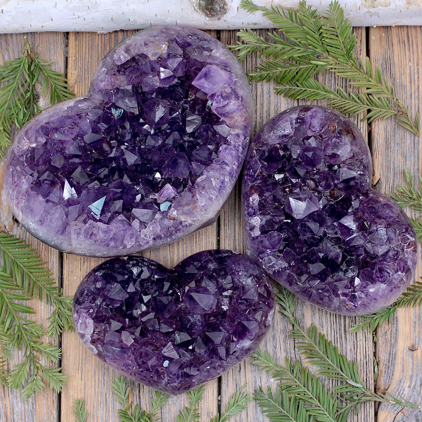 Druzy Amethyst Heart