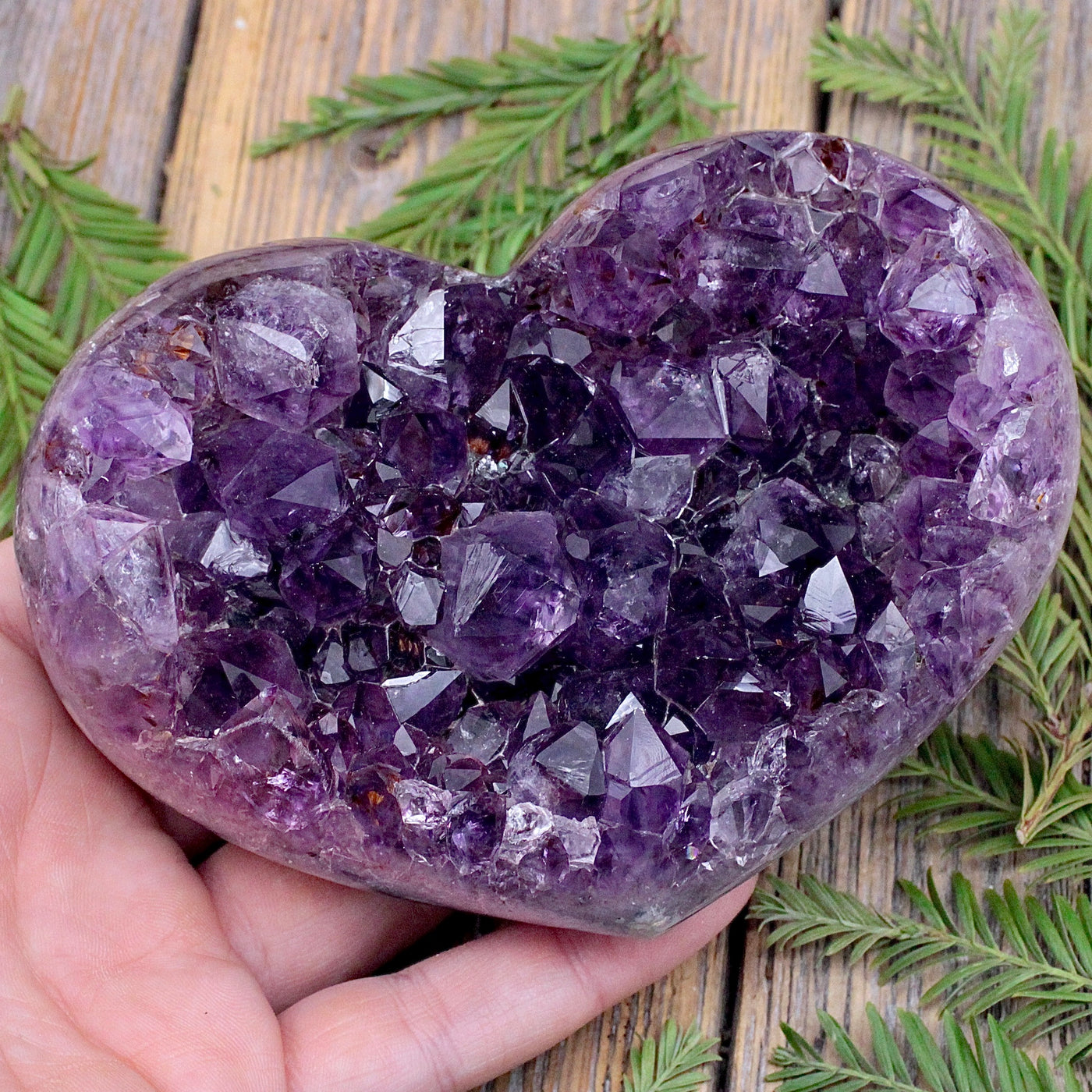 Druzy Amethyst Heart